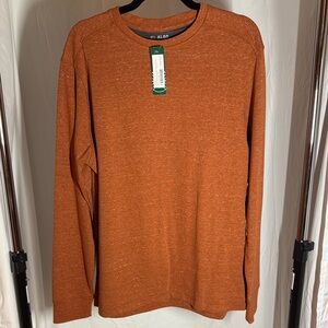 NEW 01. Algo Denver Performance Thermal Crewneck Shirt - Burnt Orange XL